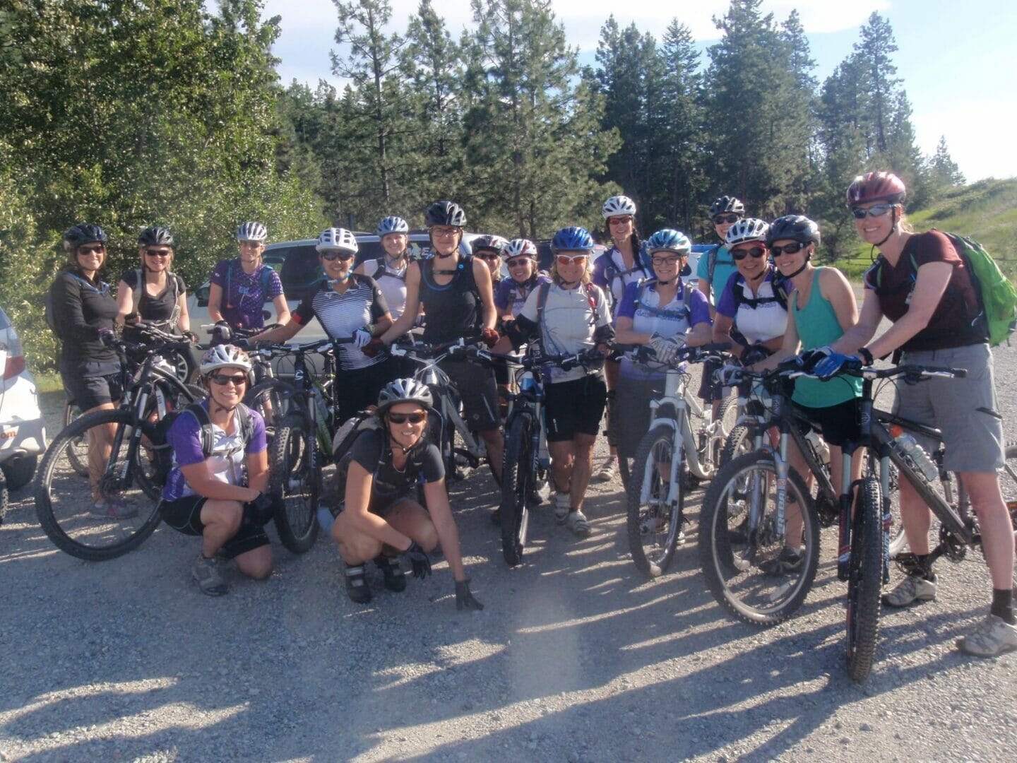 chicks cycling group at TEAM Fitness